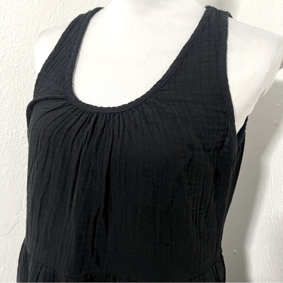 Universal Thread Women’s Medium Black Mini Sleeveless Textured Dress, Pockets - Picture 3 of 8